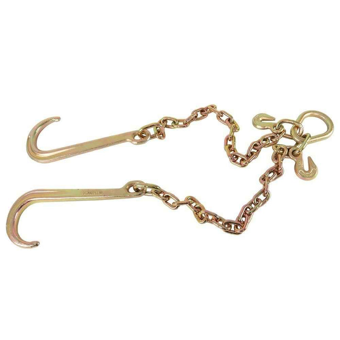 DURAFORCE High Quality 5/16" G70 Tow Chain J-Hooks Flatbed Truck Rollback Wrecker Carrier