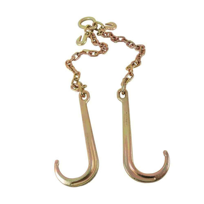 DURAFORCE High Quality 5/16" G70 Tow Chain J-Hooks Flatbed Truck Rollback Wrecker Carrier