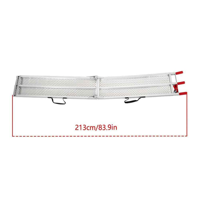 DURAFORCE Motorcycle 1PC 7.5FT x 6" 750LBS Aluminum Loading Ramp For SUV Dirt Bike Trailer