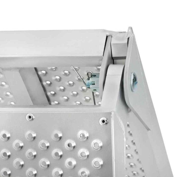 DURAFORCE Motorcycle 1PC 7.5FT x 6" 750LBS Aluminum Loading Ramp For SUV Dirt Bike Trailer