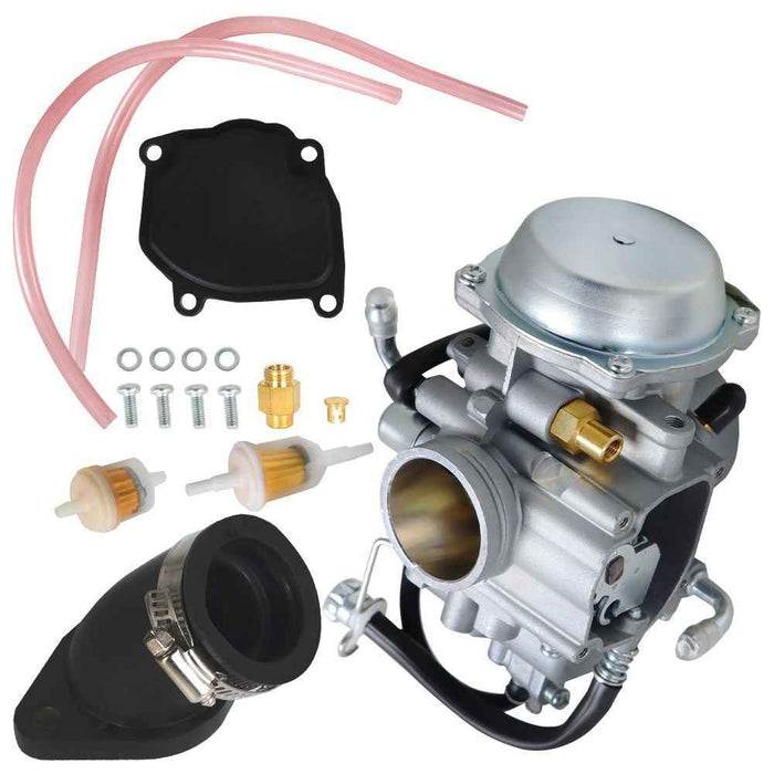 DURAFORCE New Carburetor & Intake Manifold Boot For Suzuki Quadrunner 250 LTF250F 4×4 US