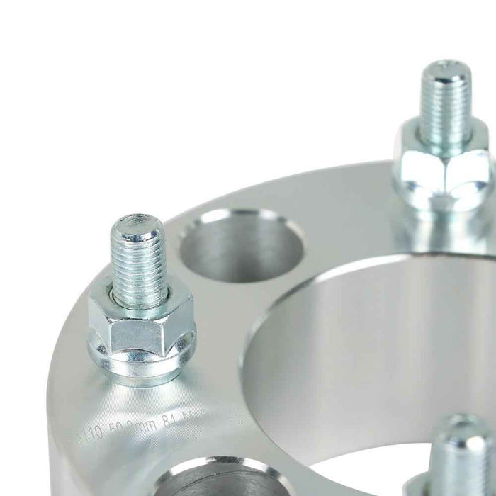 DURAFORCE For Honda Rancher 350 2000-2009 Silver 2pcs 4x110 2" Wheel Spacer 74mm M10x1.25