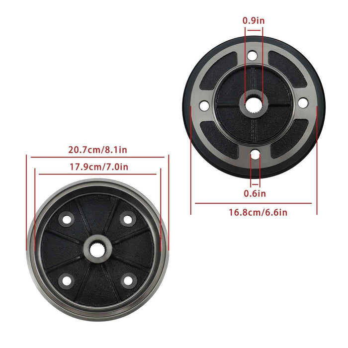 DURAFORCE New Rear Brake Drum Hub For Kawasaki Mule 2510 KAF620 1993-2000 41038-1226