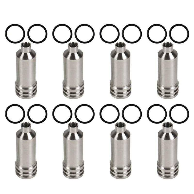 DURAFORCE 8× Injector Cup & O-rings For 2001/2002/2003/2004 Chevy/GMC 2500/3500 6.6L