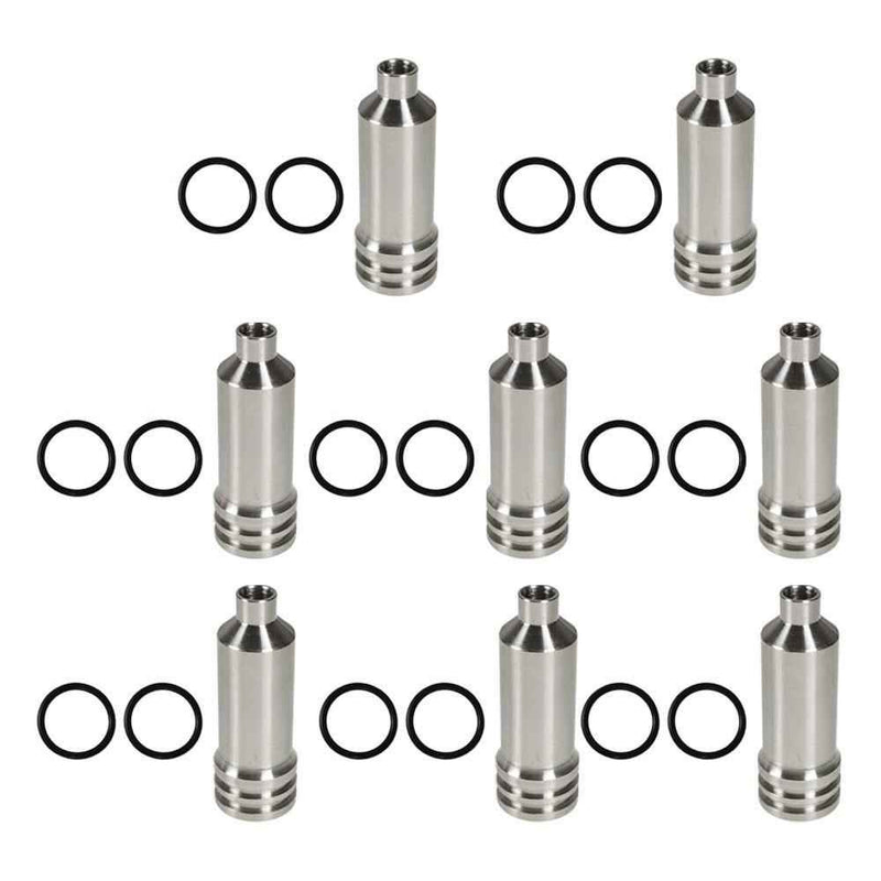 DURAFORCE 8× Injector Cup & O-rings For 2001/2002/2003/2004 Chevy/GMC 2500/3500 6.6L