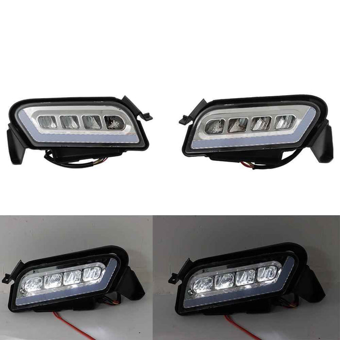 DURAFORCE High Quality Golf Cart LED Headlight & Tail Light Kit For Club Car Tempo 2018-up