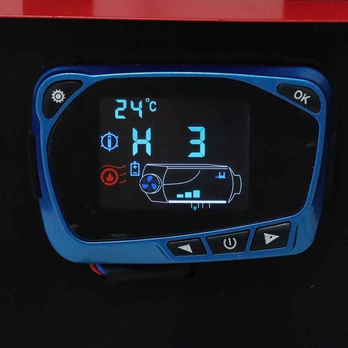 DURAFORCE 5KW 12V Diesel Air Heater All In One Low Noise Vehicles 4 Hole Boat LCD Display