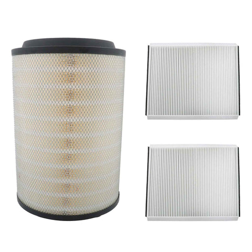 DURAFORCE 1 Engine & 2 Carbon Activated Cabin Air Filters Replacement for Volvo Trucks VNL