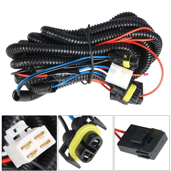 DURAFORCE Front Fog Light Driving Lamps Right&Left Side For 2011 2012 2013 Hyundai Elantra