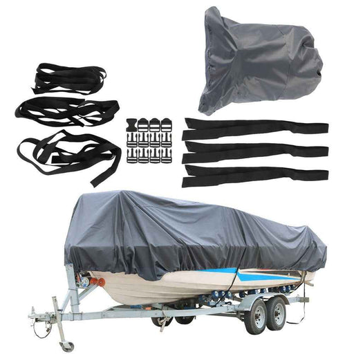 DURAFORCE Boat Cover 14-16ft 3 Layers Fabric W/Cotton Lining Waterproof 90"