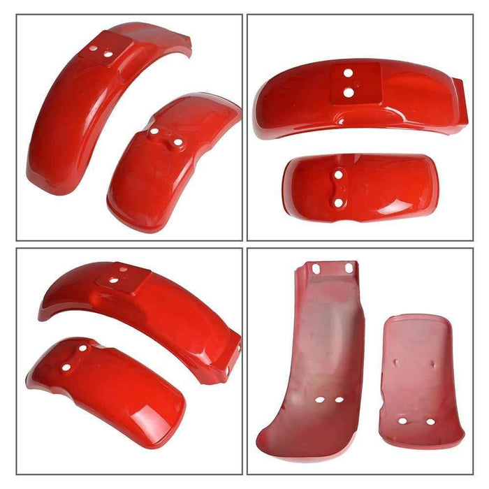 DURAFORCE Red Front & Rear Plastic Body Fender For Honda Z50 Z50A Z50R 50cc Mini Trail US