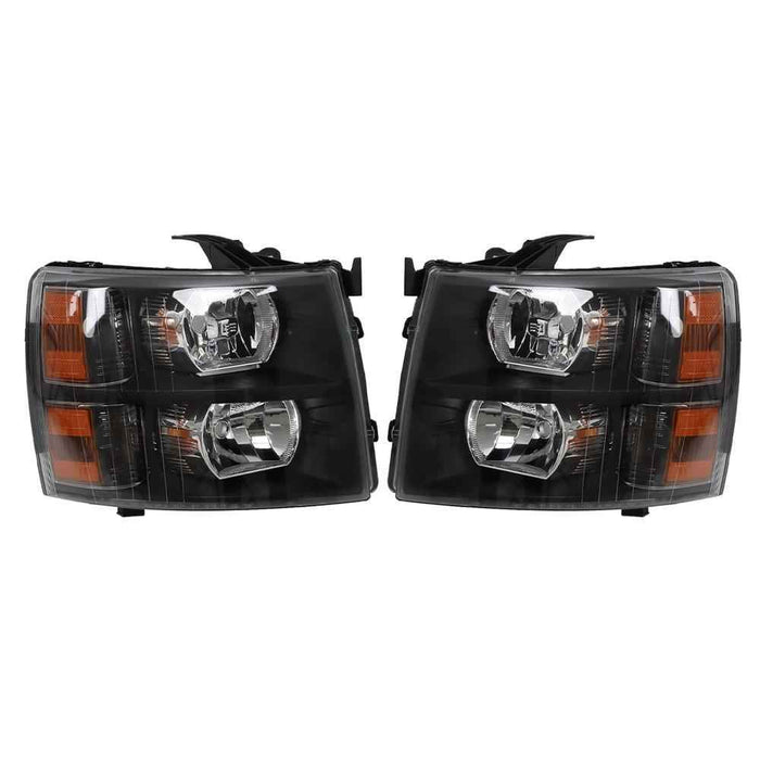 DURAFORCE For 2007-2014 Chevy Silverado 1500/2500/3500HD Left&Right Headlight Assembly