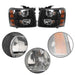 DURAFORCE For 2007-2014 Chevy Silverado 1500/2500/3500HD Left&Right Headlight Assembly