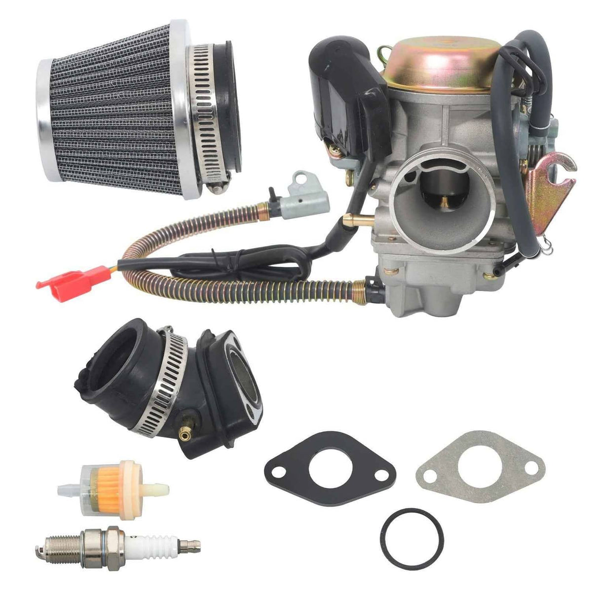 GY6 150CC Carburetor For Scooter Go Kart Howhit 125CC 152QMJ 157QMJ ...