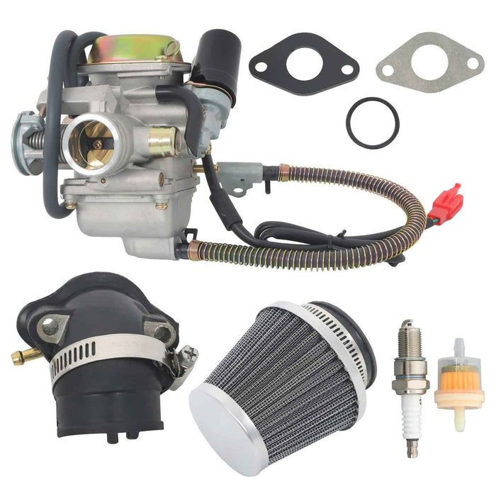 DURAFORCE GY6 150CC Carburetor For Scooter Go Kart Howhit 125CC 152QMJ 157QMJ 4Stroke 24mm