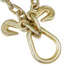 DURAFORCE G70 V-Chain Bridle 5/16" W/ 15" Large J Hooks T- Hook & J-Hook And Grab Hooks 3'