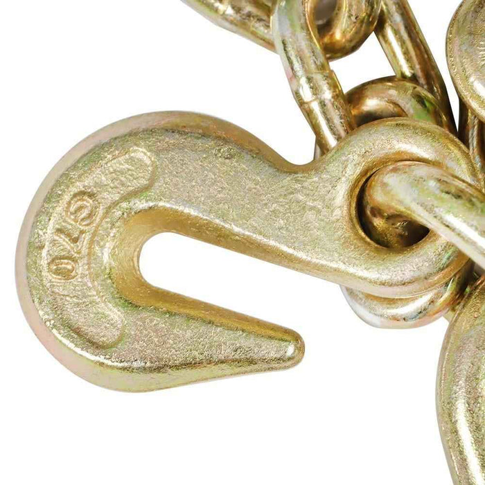 DURAFORCE G70 V-Chain Bridle 5/16" W/ 15" Large J Hooks T- Hook & J-Hook And Grab Hooks 3'