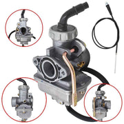 DURAFORCE Fits For Honda XL70 SL70 XL75 XR80 XR80R CRF80F Carburetor & Throttle Cable