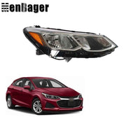 DURAFORCE Headlight For Chevy Cruze 2016 2017 2018 2019 Passenger Side w/o LED DRL Halogen