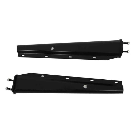 DURAFORCE 1 Pair 2.5" Semi Truck Spring Loaded Mud Flap Hangers Black Steel Straight 30"