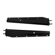 DURAFORCE 1 Pair 2.5" Semi Truck Spring Loaded Mud Flap Hangers Black Steel Straight 30"