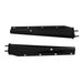 DURAFORCE 1 Pair 2.5" Semi Truck Spring Loaded Mud Flap Hangers Black Steel Straight 30"