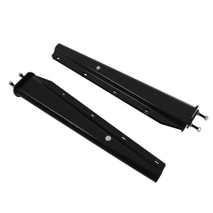 DURAFORCE 1 Pair 2.5" Semi Truck Spring Loaded Mud Flap Hangers Black Steel Straight 30"