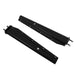 DURAFORCE 1 Pair 2.5" Semi Truck Spring Loaded Mud Flap Hangers Black Steel Straight 30"