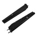 DURAFORCE 1 Pair 2.5" Semi Truck Spring Loaded Mud Flap Hangers Black Steel Straight 30"