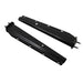 DURAFORCE 1 Pair 2.5" Semi Truck Spring Loaded Mud Flap Hangers Black Steel Straight 30"