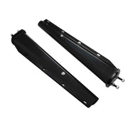 DURAFORCE 1 Pair 2.5" Semi Truck Spring Loaded Mud Flap Hangers Black Steel Straight 30"