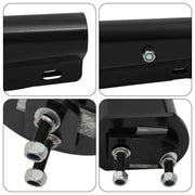DURAFORCE 1 Pair 2.5" Semi Truck Spring Loaded Mud Flap Hangers Black Steel Straight 30"