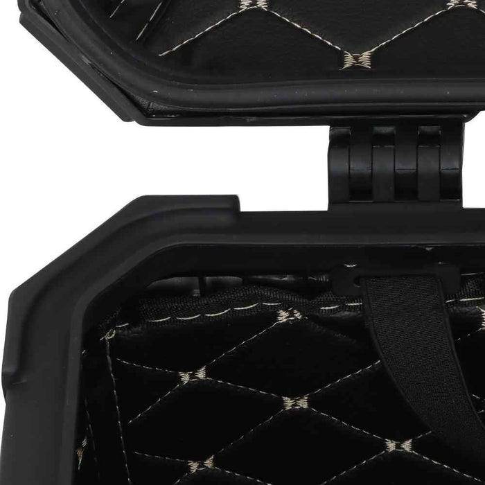 DURAFORCE Motorcycle Luggage Waterproof Tail Box Top Case Scooter Trunk Storage 45L Silver