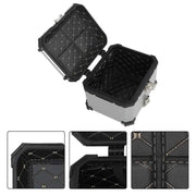 DURAFORCE Motorcycle Luggage Waterproof Tail Box Top Case Scooter Trunk Storage 45L Silver