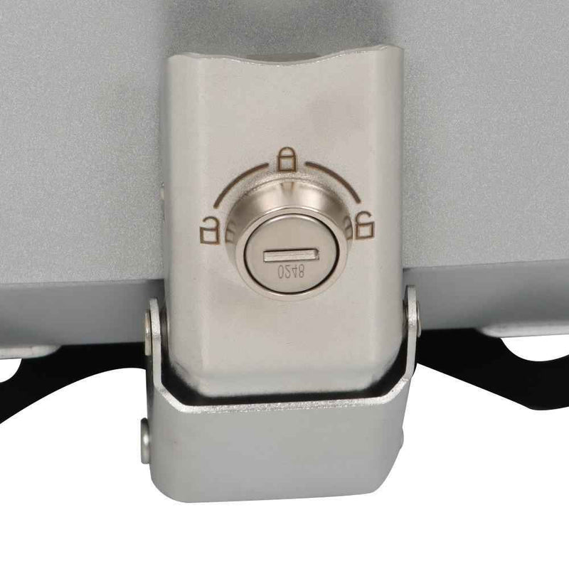 DURAFORCE Motorcycle Luggage Waterproof Tail Box Top Case Scooter Trunk Storage 45L Silver