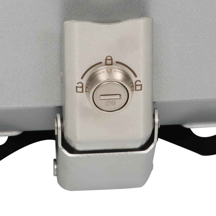 DURAFORCE Motorcycle Luggage Waterproof Tail Box Top Case Scooter Trunk Storage 45L Silver