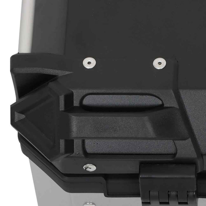 DURAFORCE Motorcycle Luggage Waterproof Tail Box Top Case Scooter Trunk Storage 45L Silver