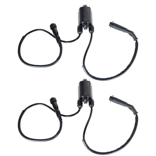 DURAFORCE For Honda VT600C Cd Shadow VLX 88-07 2× Ignition Coil W/ Spark Plug Cap New