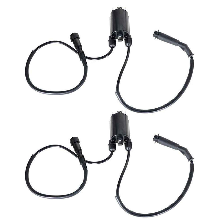 DURAFORCE For Honda VT600C Cd Shadow VLX 88-07 2× Ignition Coil W/ Spark Plug Cap New