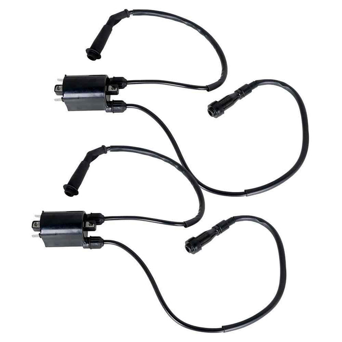 DURAFORCE For Honda VT600C Cd Shadow VLX 88-07 2× Ignition Coil W/ Spark Plug Cap New