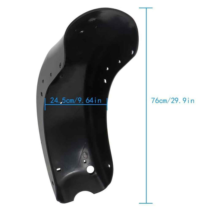 DURAFORCE Rear Fender Black For Touring CVO Electra Glide Ultra Limited 2009 2010-2022