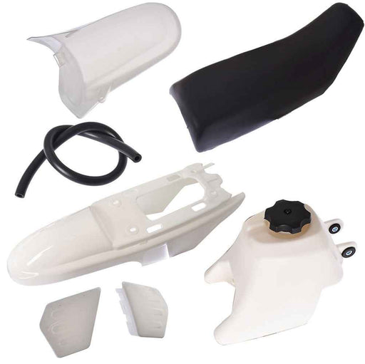 DURAFORCE Plastic Fender Body Seat Gas Tank Kit New For Yamaha PW50 PY50 PW 50 50cc White