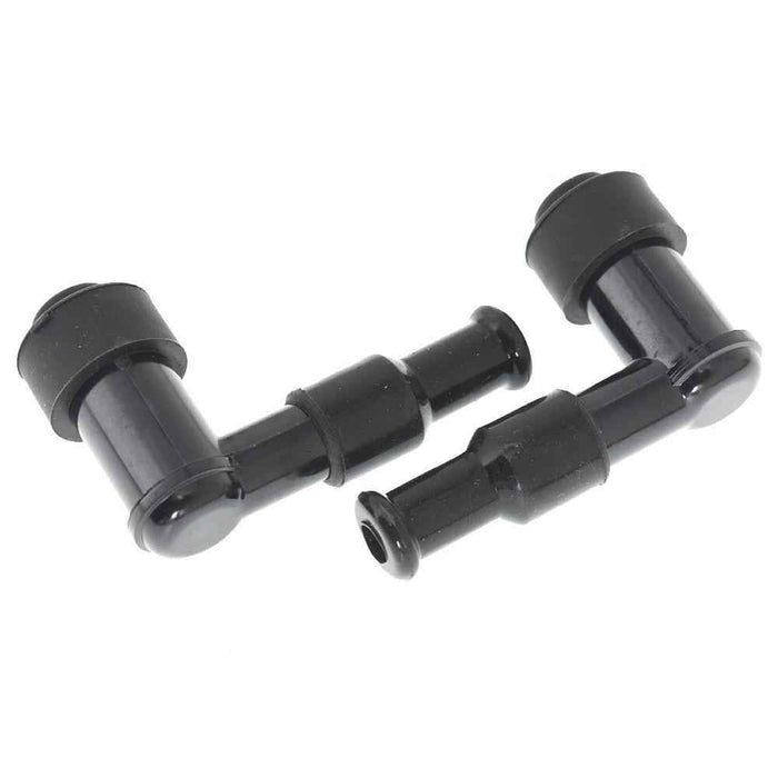 DURAFORCE 2×Spark Plug Boot Cap Cover For Motorcycle ATV Snow Resistor LB05F 90 Degree