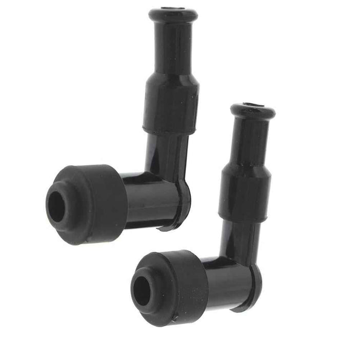 DURAFORCE 2×Spark Plug Boot Cap Cover For Motorcycle ATV Snow Resistor LB05F 90 Degree