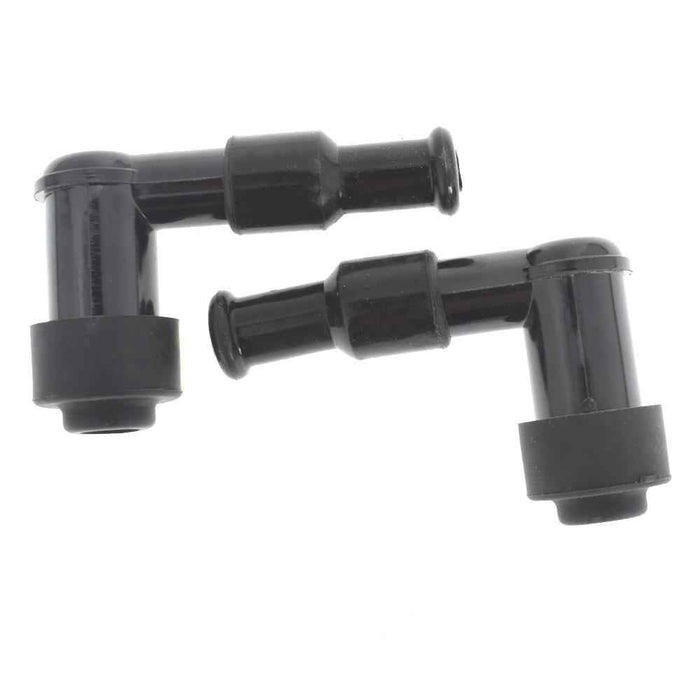 DURAFORCE 2×Spark Plug Boot Cap Cover For Motorcycle ATV Snow Resistor LB05F 90 Degree