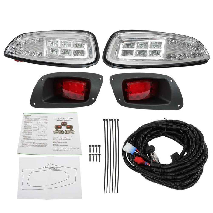 DURAFORCE For EZGO RXV 2016-up Golf Cart LED Headlight Tail light Kit Gas Electric