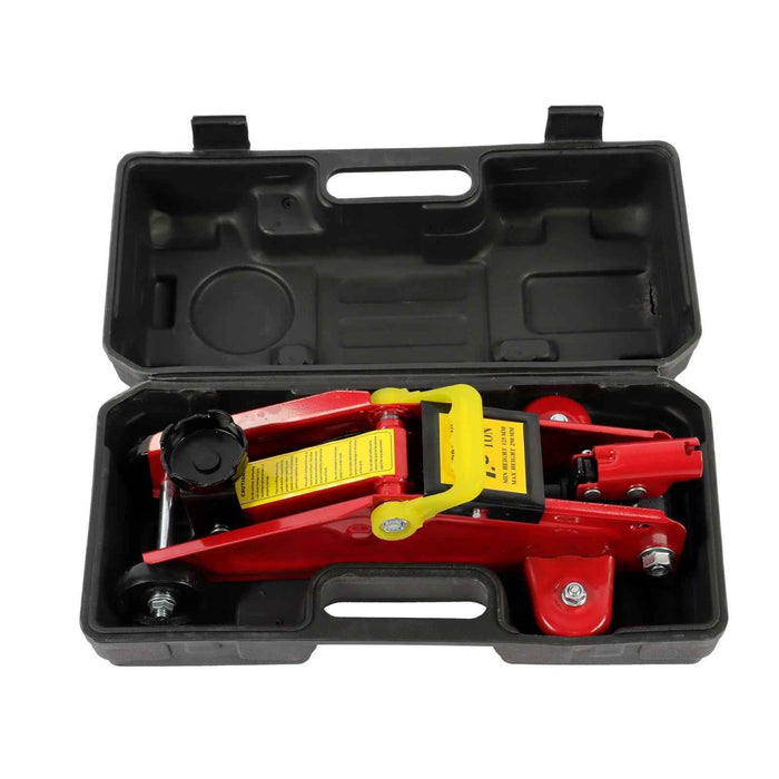 DURAFORCE 1.5 Ton (3,000 lb) Capacity Hydraulic Trolley Floor Jack with Storage Case