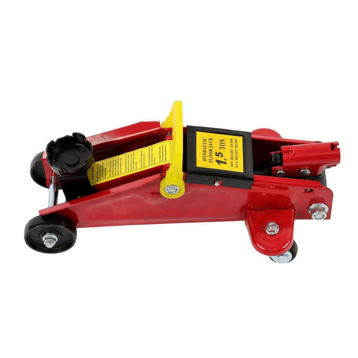 DURAFORCE 1.5 Ton (3,000 lb) Capacity Hydraulic Trolley Floor Jack with Storage Case