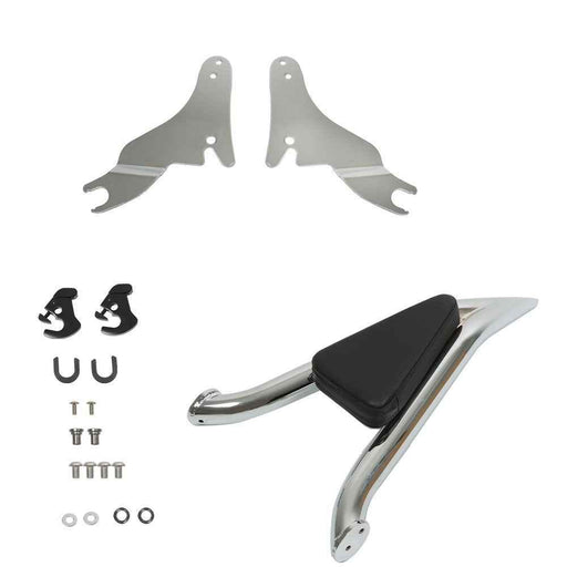 DURAFORCE Chrome 16 Inch Split Backrest Plated For CVO Glide Street Road Glide Road King