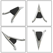 DURAFORCE Chrome 16 Inch Split Backrest Plated For CVO Glide Street Road Glide Road King